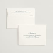 "Leighton" - Wedding Thank You Cards in Lakeshore Blue by Jennifer Postorino - FREE Recipient Addressing