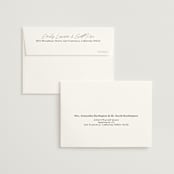 "French Whimsy Script" - Wedding Thank You Cards in Champagne by Wallace Design Co. - FREE Recipient Addressing