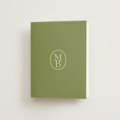 "Perriand" - Wedding Thank You Cards in Moss by Megan Davis - Front