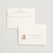 "Sunset Beach" - Wedding Thank You Cards in Sand by Owl and Toad - FREE Recipient Addressing
