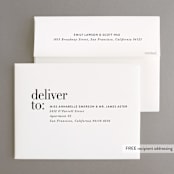 "The Loden" - Wedding Thank You Cards in Ivory by Kelly Schmidt - FREE Recipient Addressing