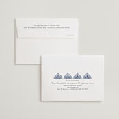 "Calcutta Stamp" - Wedding Thank You Cards in Azure by Oma N. Ramkhelawan - FREE Recipient Addressing