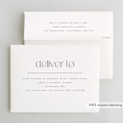 "Brooks" - Wedding Thank You Cards in Vanilla by Kristie Kern - FREE Recipient Addressing