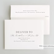 "Bold Modernist" - Wedding Thank You Cards in Ink by Kristie Kern - FREE Recipient Addressing