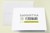 "Cadillac" - Wedding Thank You Cards in Pear by chocomocacino - Front