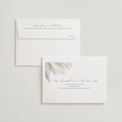 "Pampas & Palms" - Wedding Thank You Cards in Ash by Kaydi Bishop - FREE Recipient Addressing