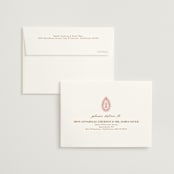 "AMAYA" - Wedding Thank You Cards in Blush by Kanika Mathur - FREE Recipient Addressing