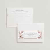 "Jaipur" - Wedding Thank You Cards in Ruby by Mansi Verma - FREE Recipient Addressing
