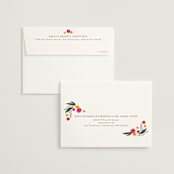 "Phool Bahar" - Wedding Thank You Cards in Patta by Creo Study - FREE Recipient Addressing