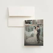 "ataraxia" - Wedding Thank You Cards in Ivory by Anastasia Makarova - Front