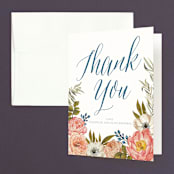 "Garden Rose" - Wedding Thank You Cards in Garden Rose by Wildfield Paper Co - Front