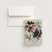 "harvest" - Wedding Thank You Cards in Cabernet by Everett Paper Goods - Front