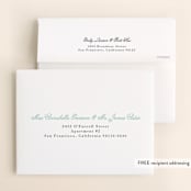 "Old Post Road" - Wedding Thank You Cards in Sea Salt by Jennifer Wick - FREE Recipient Addressing