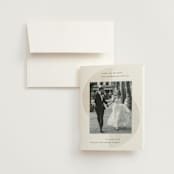 "Camille" - Wedding Thank You Cards in Stone by Jackie Crawford - Front