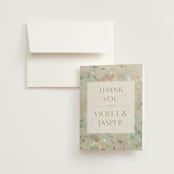 "English Garden" - Wedding Thank You Cards in Daffodil by Lindsay Megahed - Front