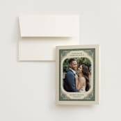 "Century" - Wedding Thank You Cards in Robin's Egg by Jen Owens - Front