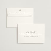 "Vineyard" - Wedding Thank You Cards in Olive by Sarah Brown - FREE Recipient Addressing