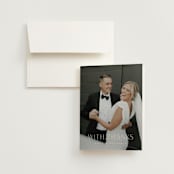 "Glide" - Wedding Thank You Cards in Porcelain by Jennifer Postorino - Front