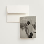 "Infinite" - Wedding Thank You Cards in Ivory by Angela Thompson - Front