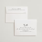"etched floral" - Wedding Thank You Cards in Stone by Phrosné Barwood - FREE Recipient Addressing