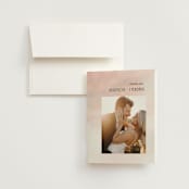 "First light" - Wedding Thank You Cards in Blush by Itsy Belle Studio - Front