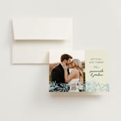 "Bloom" - Wedding Thank You Cards in Waterfall by Kelly Watkins - Front