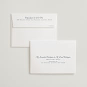 "Modernne" - Wedding Thank You Cards in Powder by Carolyn MacLaren - FREE Recipient Addressing