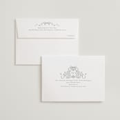 "Ornate sketched frame" - Wedding Thank You Cards in Forest by Jackie Crawford - FREE Recipient Addressing