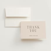 "Fero" - Wedding Thank You Cards in Blush by Pati Cascino - Front