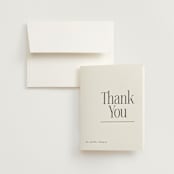 "Modern Space" - Wedding Thank You Cards in Cloud by Ashlee Townsend - Front