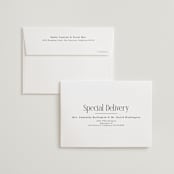 "Modern Space" - Wedding Thank You Cards in Cloud by Ashlee Townsend - FREE Recipient Addressing