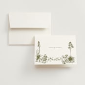 "Rancho" - Wedding Thank You Cards in Verde by Megan Davis - Front