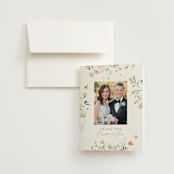 "Brynn" - Wedding Thank You Cards in Toffee by Everett Paper Goods - Front