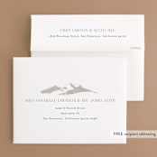 "Foothills" - Wedding Thank You Cards in Grass by Alethea and Ruth - FREE Recipient Addressing