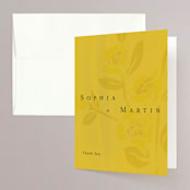 "Sophia" - Wedding Thank You Cards in Sunshine by Ani Somi - Front
