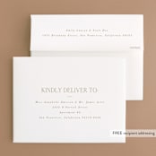 "Understated Elegance" - Wedding Thank You Cards in Buttercream by Brandy Folse - FREE Recipient Addressing