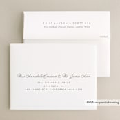 "Classic Lux" - Wedding Thank You Cards in Blush by Stacey Day - FREE Recipient Addressing