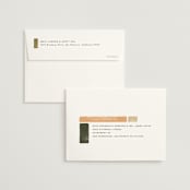 "Concord" - Wedding Thank You Cards in Moss by Robert and Stella - FREE Recipient Addressing