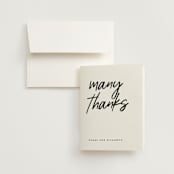 "Allure" - Wedding Thank You Cards in Cloud by JoAnn Jinks - Front