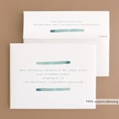 "Tidal Stripe" - Wedding Thank You Cards in Sky by Katharine Watson - FREE Recipient Addressing