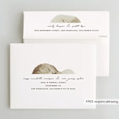 "Organic Elegance" - Wedding Thank You Cards in Sand by Carrie Moradi - FREE Recipient Addressing