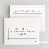 "The Grid" - Wedding Thank You Cards in Rosebud by Mansi Verma - FREE Recipient Addressing