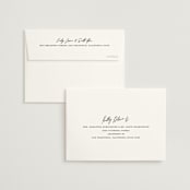 "Merge" - Wedding Thank You Cards in Cloud by Pixel and Hank - FREE Recipient Addressing