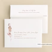 "lush romance" - Wedding Thank You Cards in Palm by Robin Ott - FREE Recipient Addressing