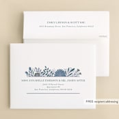 "Flourish" - Wedding Thank You Cards in Bluemoon by Jen Owens - FREE Recipient Addressing