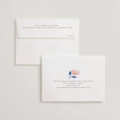 "Blossoms Abound" - Wedding Thank You Cards in Cobalt by Genna Blackburn - FREE Recipient Addressing