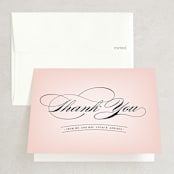 "Big City - San Francisco" - Wedding Thank You Cards in Blush by Hooray Creative - Front