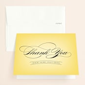 "Big City - Los Angeles" - Wedding Thank You Cards in Lemondrop by Hooray Creative - Front