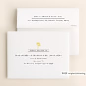 "Big City - Los Angeles" - Wedding Thank You Cards in Lemondrop by Hooray Creative - FREE Recipient Addressing