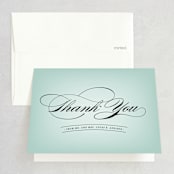 "Big City - Chicago" - Wedding Thank You Cards in Mint Green by Hooray Creative - Front